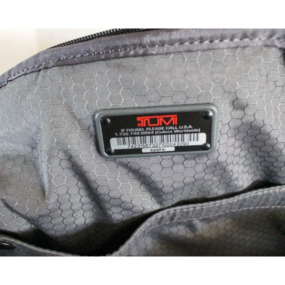Tumi Duffel Bag Gray 2-way Ballistic Nylon Travel Gym Sport Carry On Strap 525PW